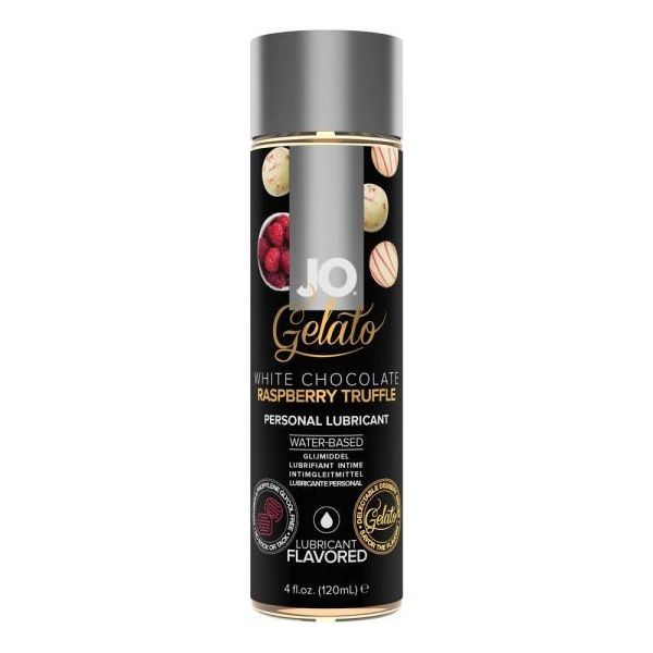 Jo Gelato White Chocolate Raspberry Truffle Water Based 4 Oz - Sexxxhive.com