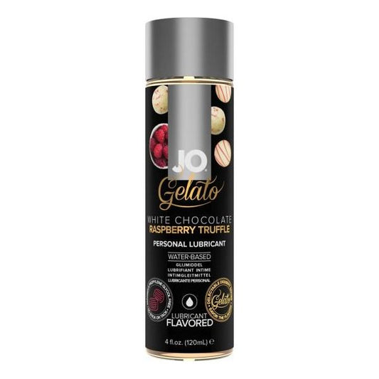 Jo Gelato White Chocolate Raspberry Truffle Water Based 4 Oz - Sexxxhive.com