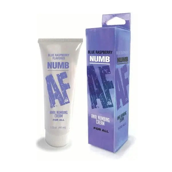 Numb Af Desensitizing Anal Gel Blue Raspberry 1.5 Oz Little Genie