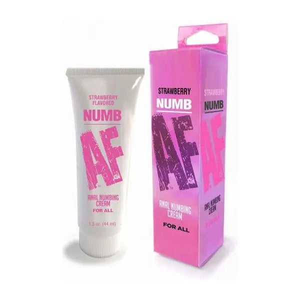 Numb Af Desensitizing Anal Gel Strawberry 1.5 Oz Little Genie