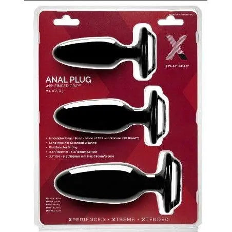 Xplay Finger Grip Plug Starter Kit- Plug #1 #2 #3 Perfect Fit