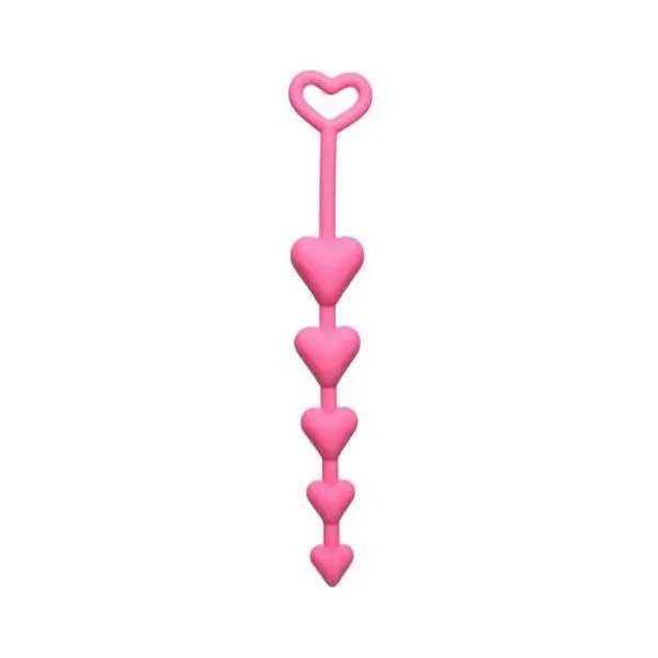 All Heart Pink Anal Beads SI Novelties