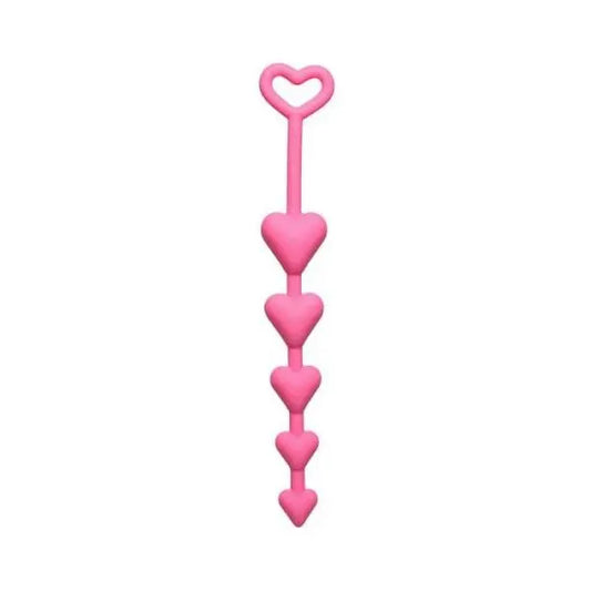 All Heart Pink Anal Beads SI Novelties