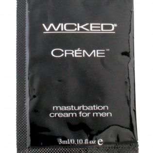 Wicked sensual care collection 0.1 oz creme to liquid masturbation cream for men packette - creme Wicked Sensual Care